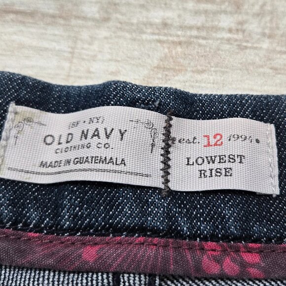 NWT Old Navy The Diva Lowest Rise Skinny Jeans Women's Embroidered Pockets 12 - Picture 6 of 9